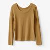 Women's 300g Silk Wood Fiber Modal Cotton Crew Neck Slim Fit Long Sleeve Base Layer