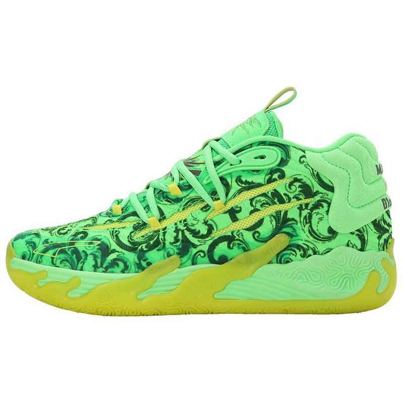Mens LaFrancé X Puma MB.03 FOREVER.RARE Unisex Sneakers Green Fluro-Green Fluro-Yellow 379233-01