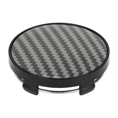 ACROPIX 60mm 2,36" Juodo Anglies Pluošto Rašto Universalus Automobilio Ratlankio Centrinis Dangtelis Ratlankis