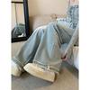 Women's High-Waist Wide-Leg Straight Jeans - 2023 Trendy Loose Fit for Spring & Autumn