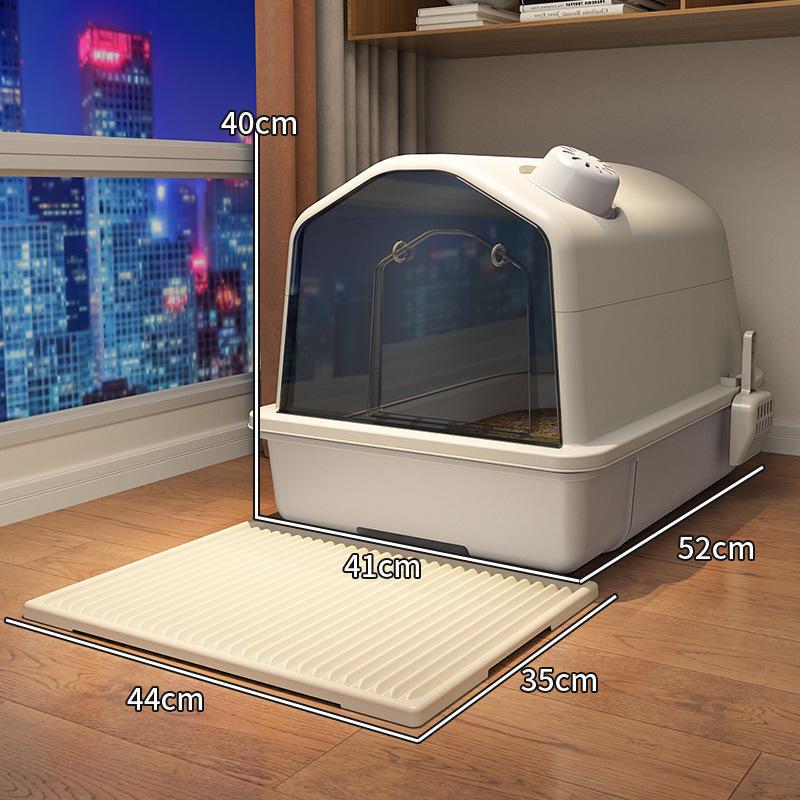 Extra Large Odor-Proof Enclosed Cat Litter Box