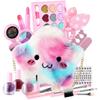 Cosmetics Toy Set Children Make Up Set Safe Washable Princess Beauty Pretend Play Toys Starlike Bag Nail Polish
