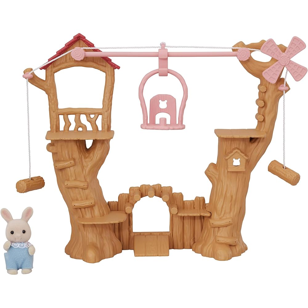 Sylvanian Families Family Trip Cute Ropeway Set Toy Dollhouse for Ages 3 and Up