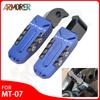 Apoio para os pés do passageiro traseiro de motocicleta CNC para Yamaha MT07 MT 07 MT-07 2014 - 2022 2018 2017 2016