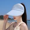 Summer Lightweight Wide Brim Sun Hat Polyester Fabric Women Sunshade Uv Defense