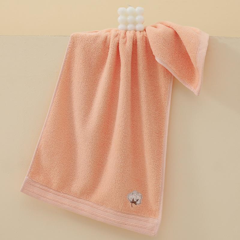 35*75cm High-density Thickened CottonTowel Face Wash Household Adult Children Face Towel Soft Antibacterial Absorbent Bath Towel 35x75cm розовый