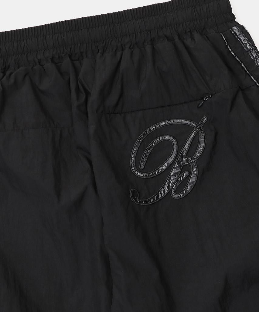 BADBLOOD Dark Billy Nylon Curved Track Pants - Black