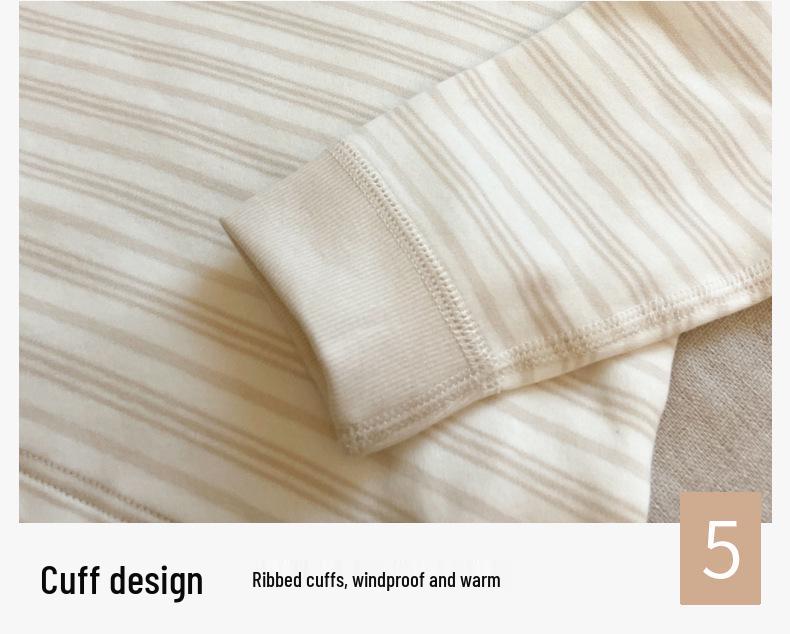 Children's Striped Velvet Warm Homewear Set: Boys' & Girls' Autumn Long Johns & Underwear, Lycra Two-Piece.