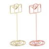 10PCS Table Number Holders Envelope Shape Metal Card Clips for Photo Menu Place Cards Restaurant Wed