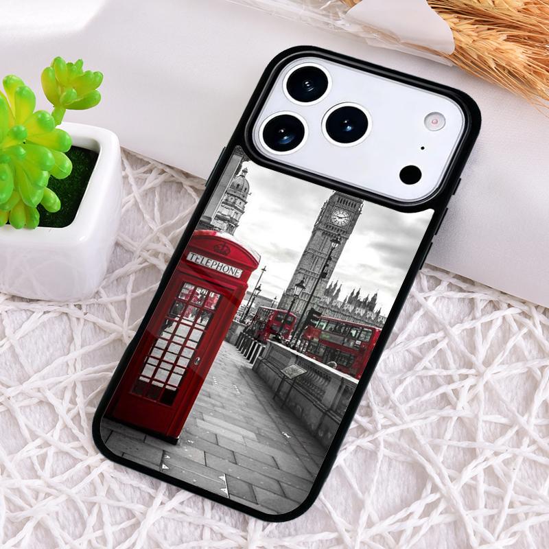 London Torre Eiffel Big Ben Phone Case for iPhone 17 Air 16 15 11 12 14 13 Pro Max Shockproof Cover