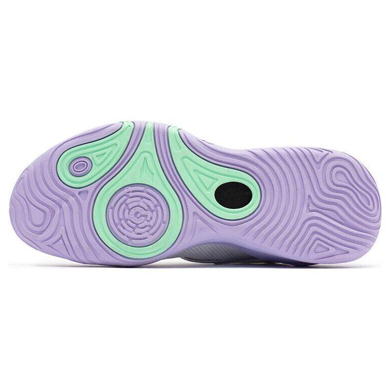 361 LAVA Cushioning, Wear Resistant Low top Basketball Shoes Men's White Purple 672321111-1