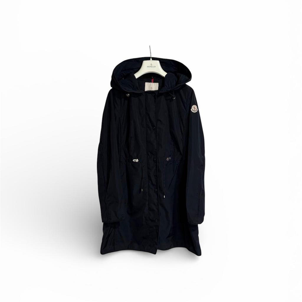 Jaqueta MONCLER Nylon usada preta masculina