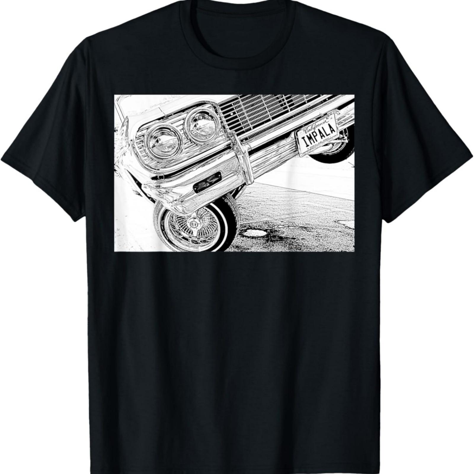 Футболка с принтом Lowrider 64 Impala 3 Wheel Close Up S