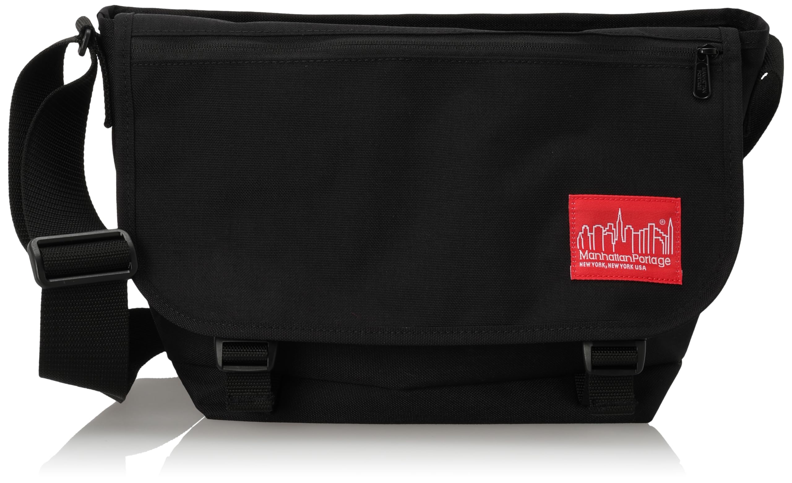 

Genuine Product Messenger Bag NY Messenger Bag JR Flap Zipper Pocket Black [Manhattan Portage] [Official] чорний