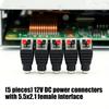 DC5.5x2.1mm Buchsen-Stromanschlüsse DC12V Fässer zu Druckklemmen-Adapter für stabile elektronische Geräteverbindung