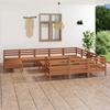 Day and Night - Day and Night Garden Furniture Set 12 Pieces Solid Pine Wood Honey Brown