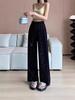 **Women's Plus Size Sparkly Star Print Wide-Leg Pants**