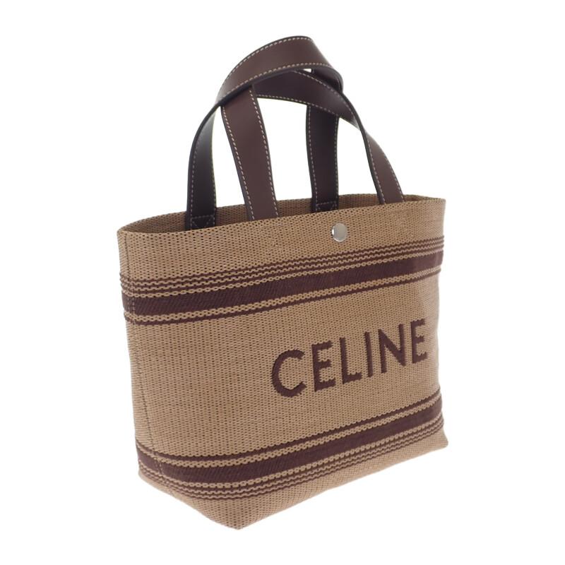 CELINE 116992FRY.02NU 2WAY Tasche Braun Leder/Raffia Damen