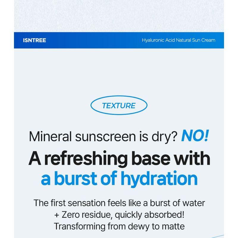 Isntree - Hyaluronic Acid Natural Sun Cream