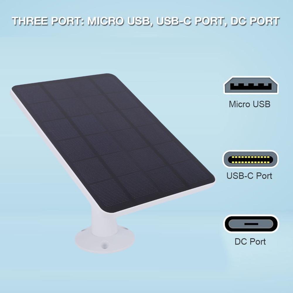 2pcs 4W Solar Charging Panel DC 5V Wireless Camera Solar Panel  For Security Camera