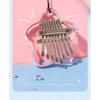 8 Tuşlu Mini Kalimba Şeffaf Kristal Kalimba Akrilik Baş Parmak Piyanosu Akustik Parmak Piyanosu Taşınabilir Müzik Aleti