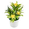 Artificial Potted Simulation Fake Yellow Red Orange Pink Purple Plants Flower With Pot Home Garden Table Decoration Room Ornamen