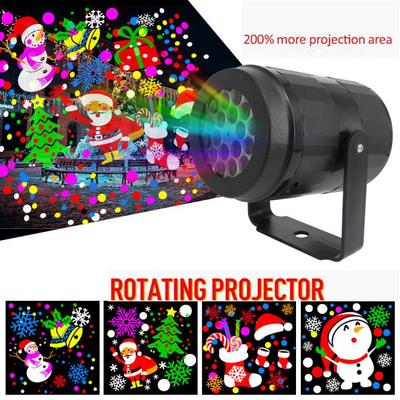 Outdoor Holiday Decorations Halloween Led Projector Lights 16 Patterns Waterproof Xmas Snowflake Snow Light Party Garden Laser Projection Lamp