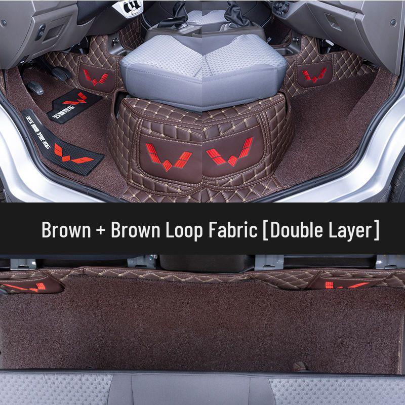 Custom-Fit Floor Mats for Wuling Rongguang Trucks: Fully Enclosed, Double or Single Row, Ideal for Small Trucks and Cargo Vans, Rear Seat Compatible.