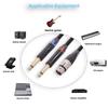 Y Splitter Audio Converter Adapter 24K Gold Plated Dual 1/4 Inch To XLR Cable  Home Studio