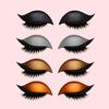 1Pair Eye Shadow Eyelash Patches Self-adhesive Eyeliner Eyeshadow Stickers Reusable Instant Eyeshadow Stickers Cosmetic Tools