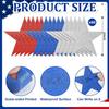 60 Pcs Patriotic Star Cutouts Double Printed Paper Star Confetti Cutouts for 4th of July Decoration Bulletin Board Classroom Wall Decoration,6 Inches