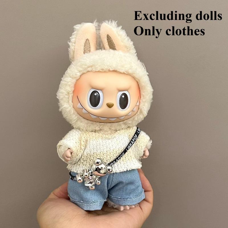 Suit for 17cm Doll Clothes, Labubu Doll Clothes, Costumes for Labubu Dolls, Labubu Outfit,  Excluding Dolls