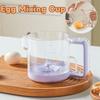 Large Capacity Egg Mixing Cup Semi-Automatic 2-in-1 Egg Beater Cream Whisk Kitchen Accessories