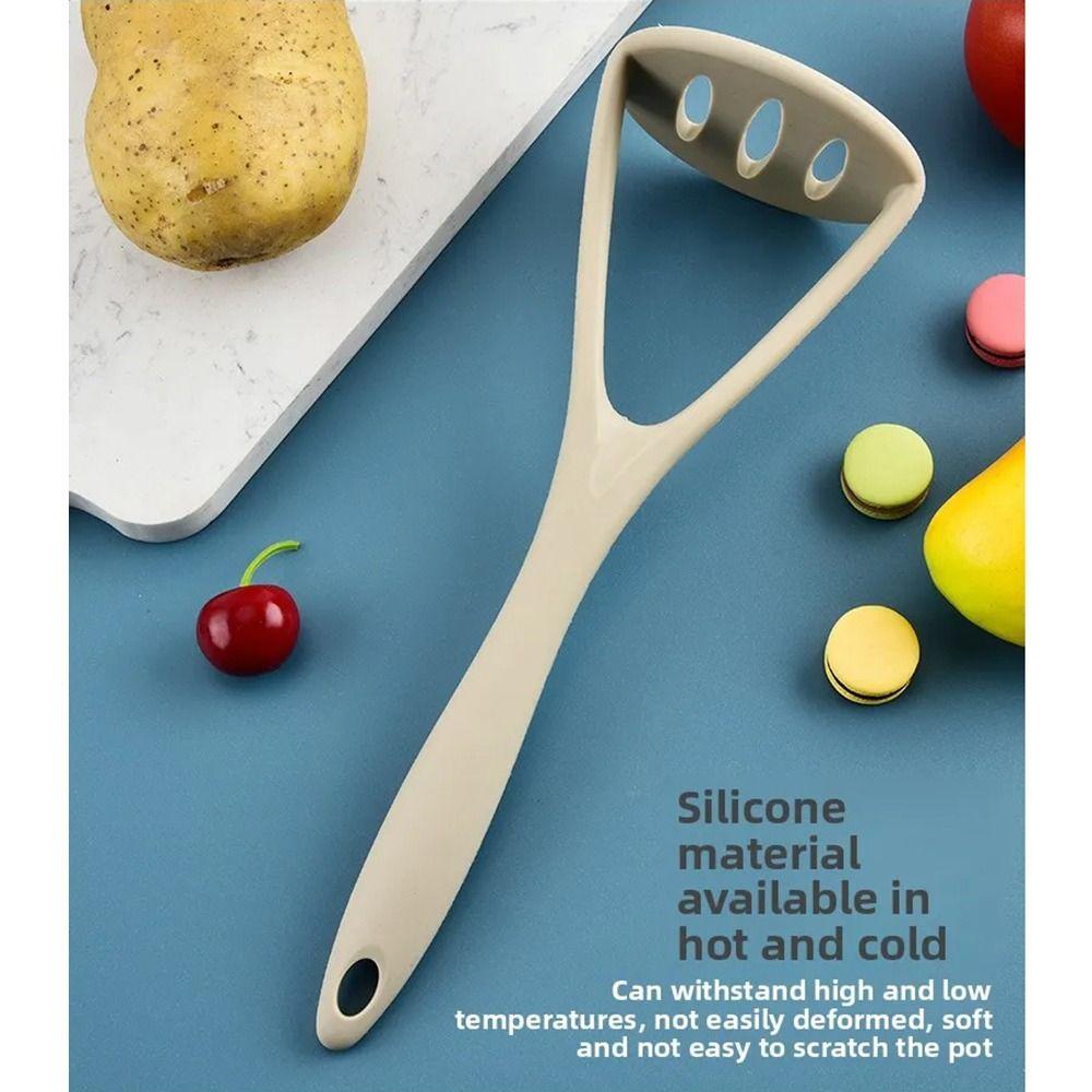 Nepřilnavý silikonový šťouchadlo na brambory Nepoškozující zeleninový drtič Bezpečné šťouchadlo na avokádo Výroba pyré