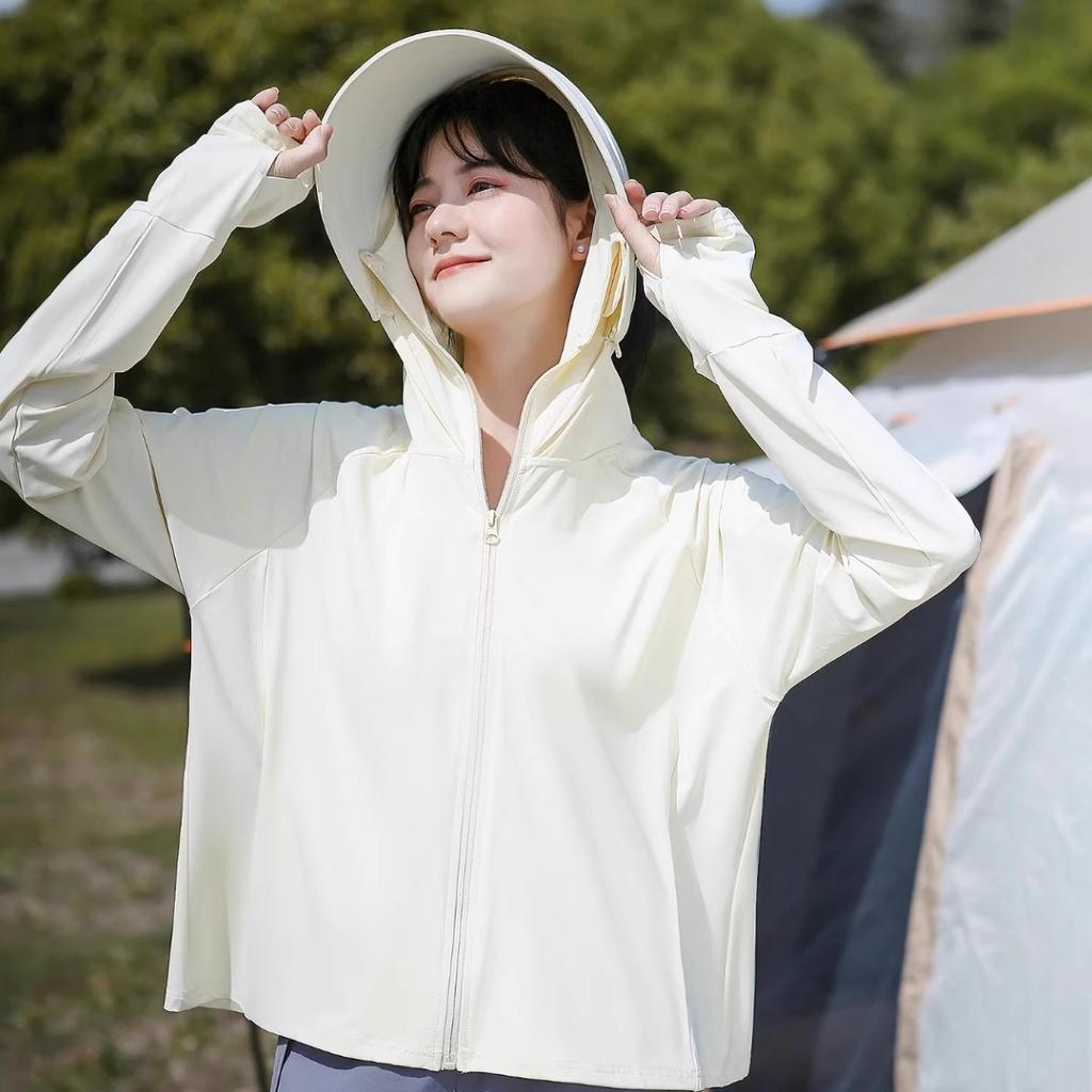 Original Yarn Ice Silk Sun-protective Shirt for Women, Summer 1011 New UV Protection Loose Outdoor Cooling Sun-protective Jacket