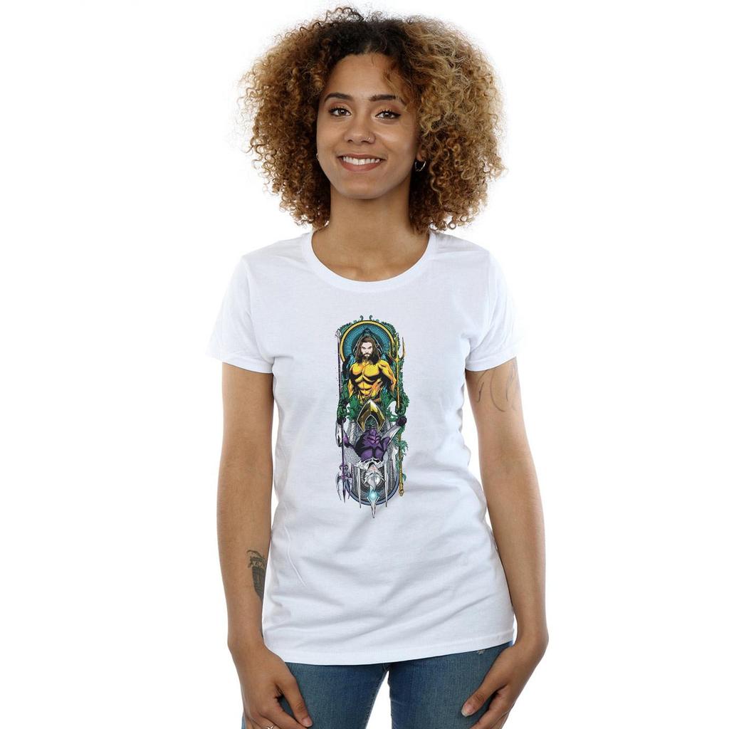 DC Comics Womens/Ladies Aquaman Ocean Master Cotton T-Shirt