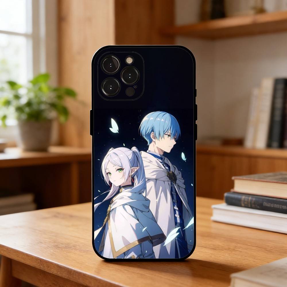 Sousou No F-Frieren Phone Case For iPhone17,16,15,14,13,12,Plus,Pro Max, 5G Others Soft Black Cover