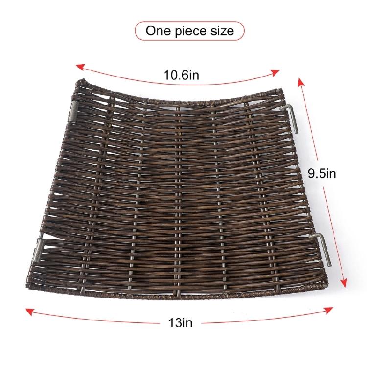 Functional Wicker Christmas Tree Skirt Festival Christmas Tree Stand Skirt Durable Tree Cover for Seasonal Decorations