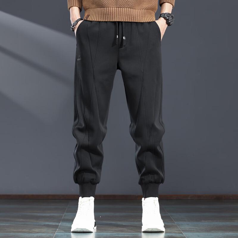 Jieleinuo Men s Heavyweight Stretch Casual Jogger Pants XL (151-165 jin)