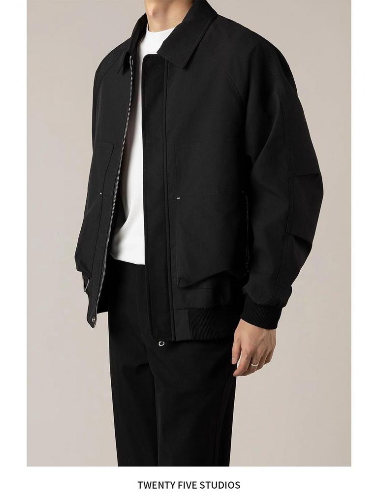 Men's Trendy Flight Suit: Spring/Autumn Versatile Lapel Jacket
