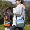 Torebka crossbody z blokami kolorów dopaminowych: Modna Torba na Ramię Outdoorowa Sportowa i Codzienna o Dużej Pojemności na Telefon