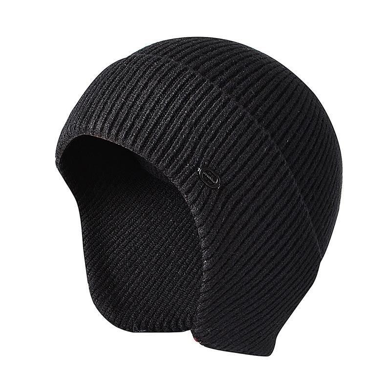 Autunno Inverno Caldi Berretti Skullies Per Donna Uomo Berretti Lavorati a Maglia Morbidi Elasticizzati Copricapo Termici Maschili con Paraorecchie