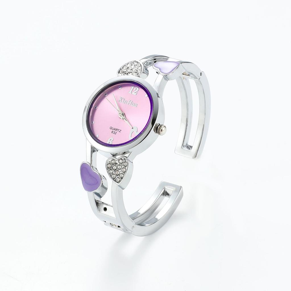 UTHAI Watch For Women Fashion Steel Band Light Luxury Bracelet Korean Version Love Girl Student Quartz Wristwatches Gift