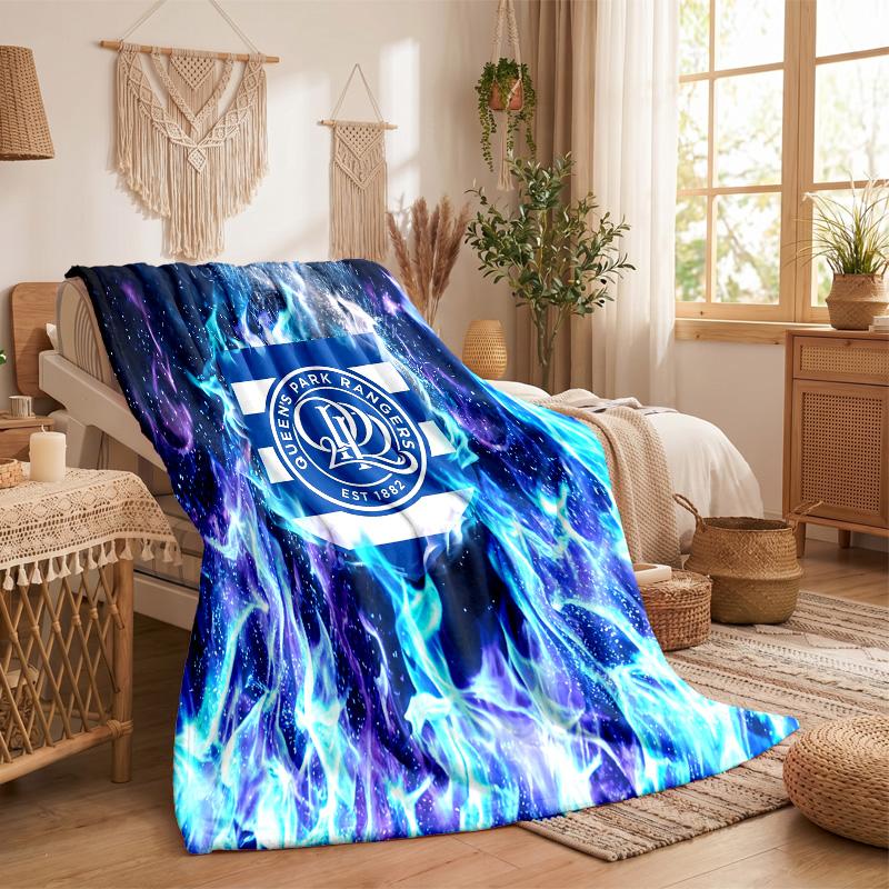Queens Park Rangers Football Print Flannel Blanket Soft Warm Sofa Bed Throw Blanket For Home Office Bedroom