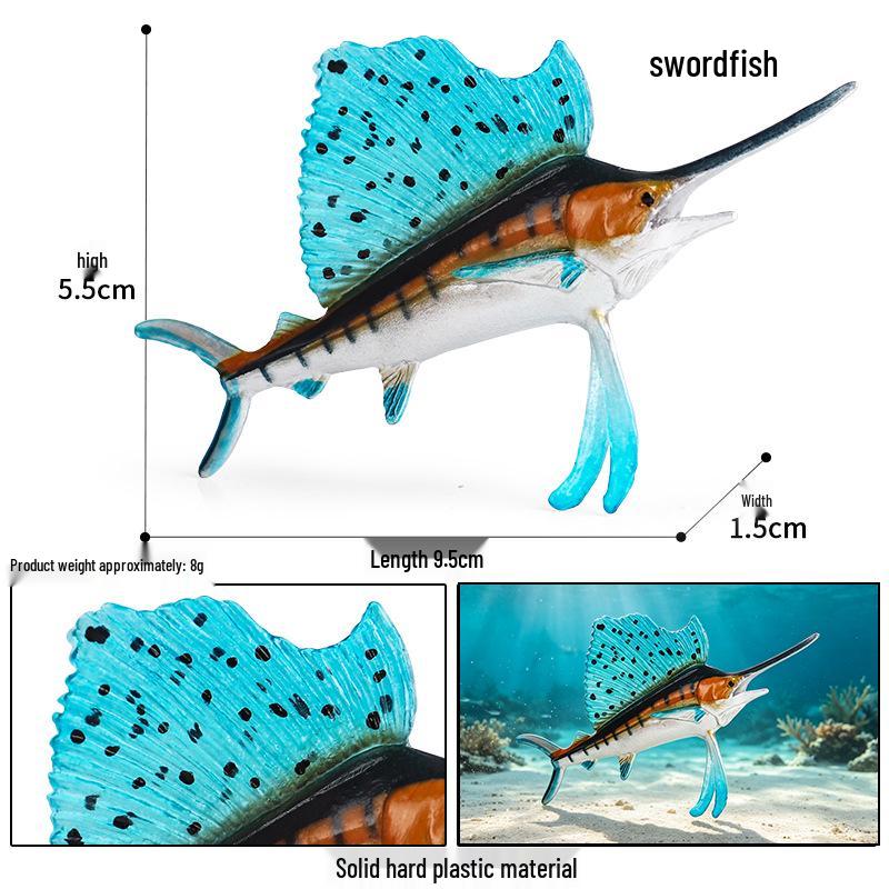Simulationsmodelle von Meerestieren: Qualle, Oktopus, Meeresgarnele, Seeanemone, Tintenfisch, Pfeilschwanzkrebs, Flusskrebs, Pfeilkraut