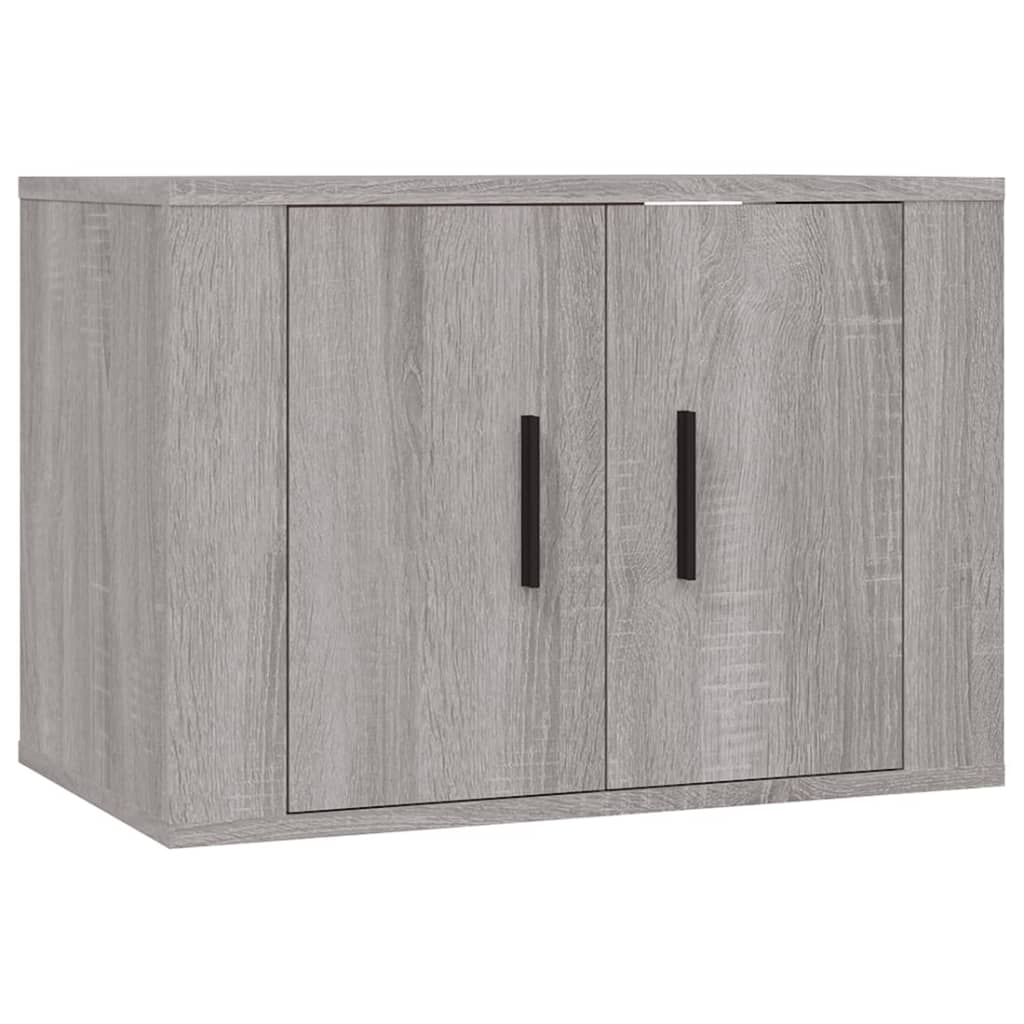 3 Piece TV Cabinet Set Grey Sonoma Particleboard