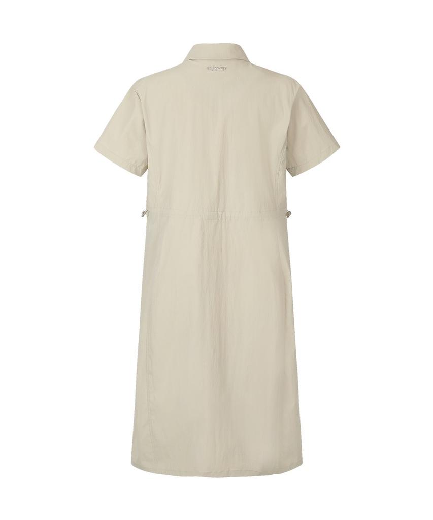 DISCOVERY EXPEDITION Women'S Freshvent Collared Woven Dress (Beige2)