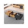 Moderner Couchtisch - MUVOE - Multifunktional - Versteckter Stauraum - Holz und Metall - Elegantes Design