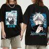 Anime Jujutsu Kaisen Satoru Gojo Graphic Printed T-shirt Men Women Casual Short Sleeves Cotton Summer Tee Shirts Oversized Gothic Streetwear