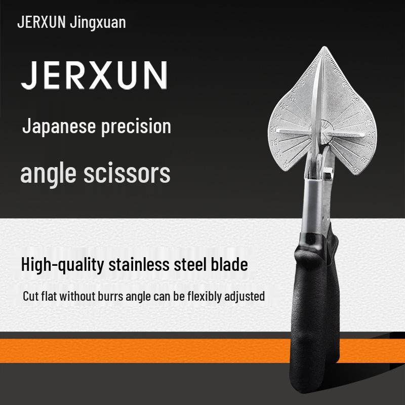 Kyoto Precision Angle Wire Duct Scissors - 45°/90° Flanging Pliers, Snap Strip Cutter for Woodworking & Electricians